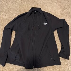 The North Face black zip-up jacket: MAIN ZIPPER IS BROKEN size XL